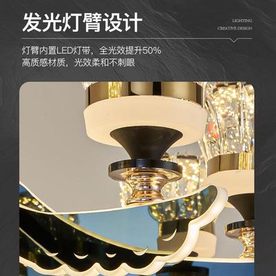 水晶吊862灯现代约华轻奢厅客主灯202简5新款餐厅卧室家用奢大气