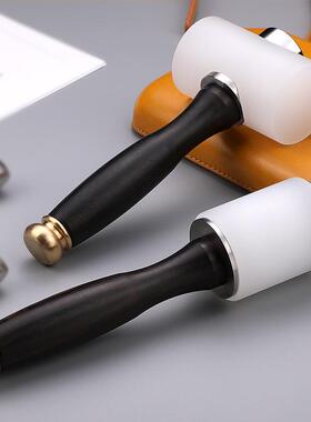 DI龙Y皮艺皮雕锤WWK尼锤菱印花锤孔斩打工具木柄雕刻槌T型皮雕锤