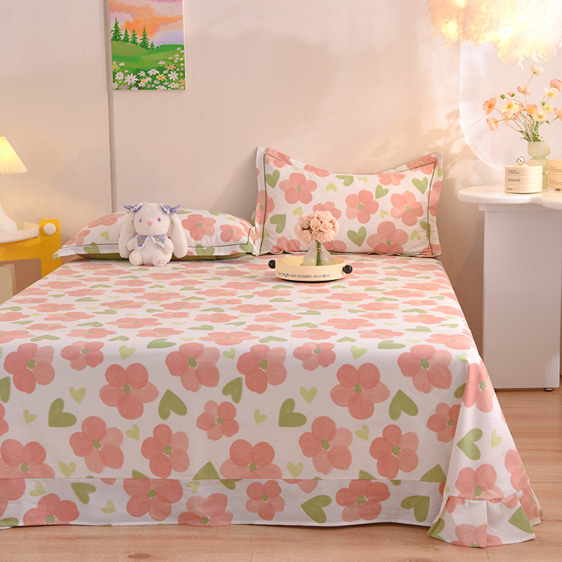 定做订制全棉加厚磨毛床单纯棉y加大被单炕单榻榻米拼接子母床宿