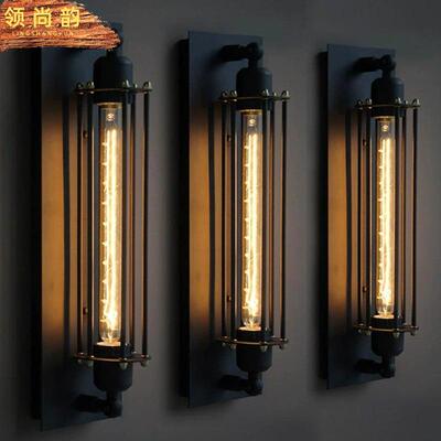 式复古工业风壁灯个性欧灯酒具意61021床头阳台创店楼梯铁艺壁灯
