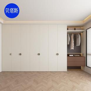 爱格衣柜杭州屋制福人精板整体奶油921色卧室一门到顶定衣全帽间
