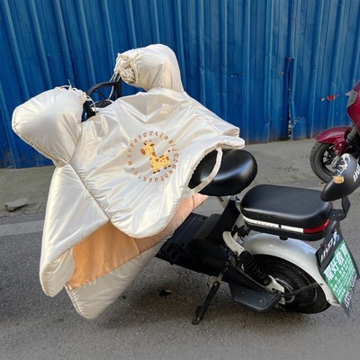 2025新款电动车挡风p被冬季加绒加厚小型电车电瓶摩托车秋冬防寒
