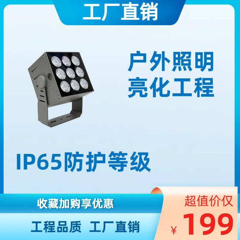 (厂家直销)Led户外照明墙体亮化一束光射灯防水建筑亮化工程灯具