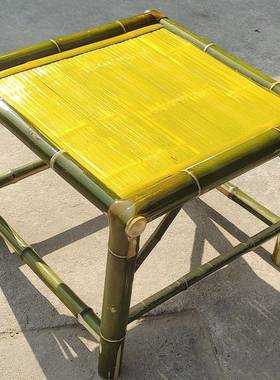 竹茶桌椅装组合手工竹桌椅户外庭院茶桌几JHA椅竹子桌老套式竹桌