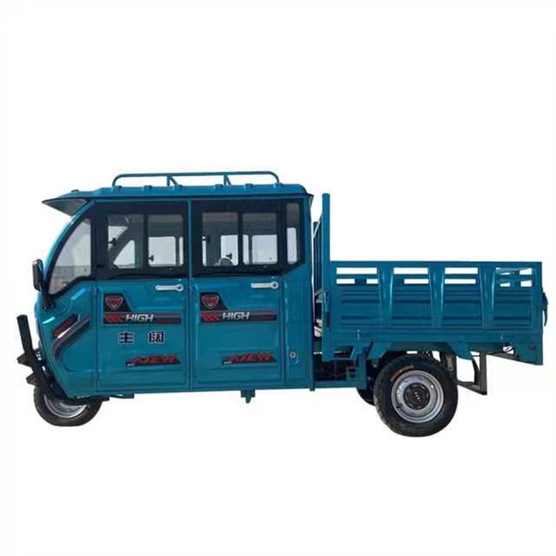 半封闭双排电动i三轮车货车载重成人家用车带棚农用油电两用电瓶