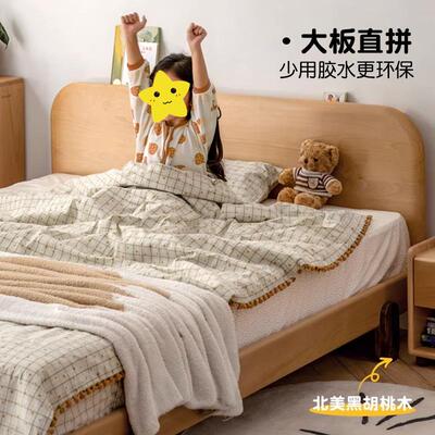 78091伊家具木儿童床橡全人实木床男孩女孩公主床青少年卧室舜环