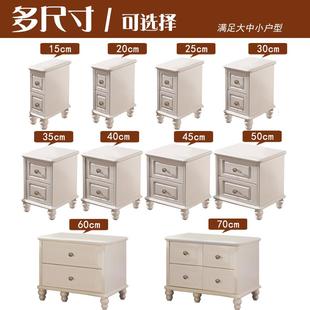 604 5cm卧室加大号边柜加长卧床室大尺简欧象牙寸 纯实木870