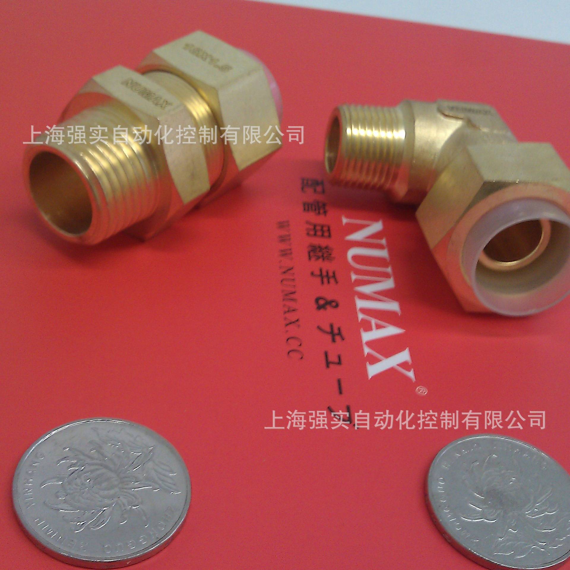 3/4细牙NPT直角弯头 接18mm气管 numax气动L型90度嵌入式弯头现货