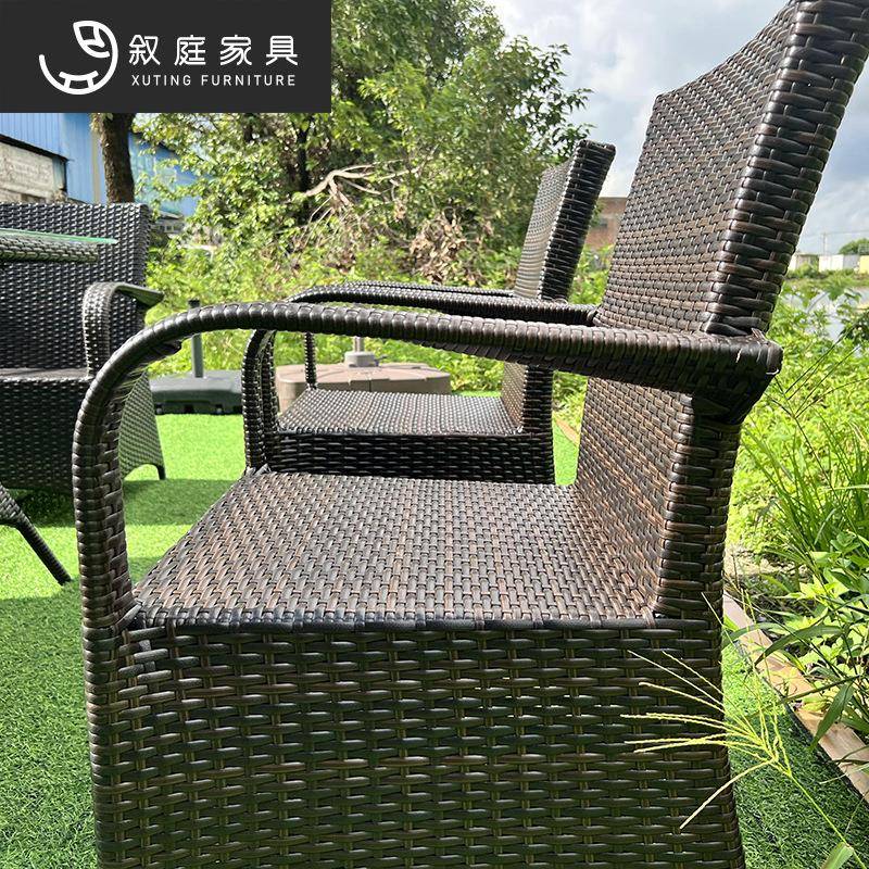 外桌椅庭院花天台别墅藤22-8-17-椅藤茶户几组合露天园休闲防水防