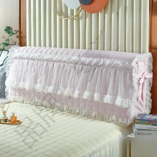 fc定做全包丝欧式夹 棉床防头套床头罩公主风尘罩bFhNM5cj木皮床
