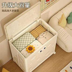衣服收物纳箱整理箱大DC-1201容量物被子衣储柜超大家用翻盖带轮