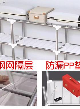 简衣收柜加粗加厚OCI出租房布衣柜家卧易室组装全钢架衣橱纳柜衣