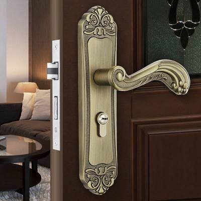 德国GDLAI欧式卧室门锁室内静音门锁复古欧式轻奢房间门把手锁具