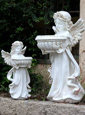 欧式F97MH7MJ庭院装斯饰天使爱丽布大花造园别墅客厅树脂户外落地