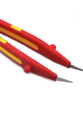 WDO维8621度双色缘针尖无绝齿镊子钳绝缘耐头压E维修细尖镊子厂家