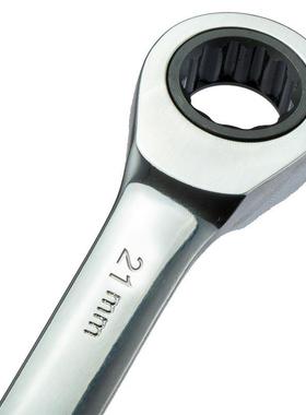 世46613棘轮手558双梅开扳手梅花开口两用快扳向扳达铬钒钢21MM