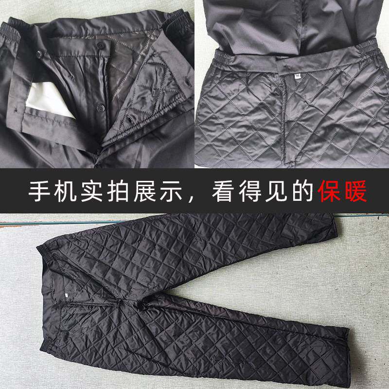 冬季加厚内胆可拆卸棉雨裤防水防风户外骑行外卖保暖防寒反光棉裤