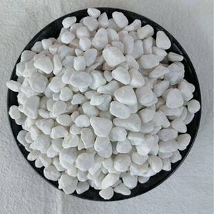 天然鹅卵石白色小石头铺水磨石砾汉白玉林园景石观枯37路山水白石
