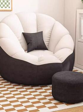 懒沙发可睡可豆躺卧米室小沙发单QVG人躺椅榻榻沙发椅袋网红懒人