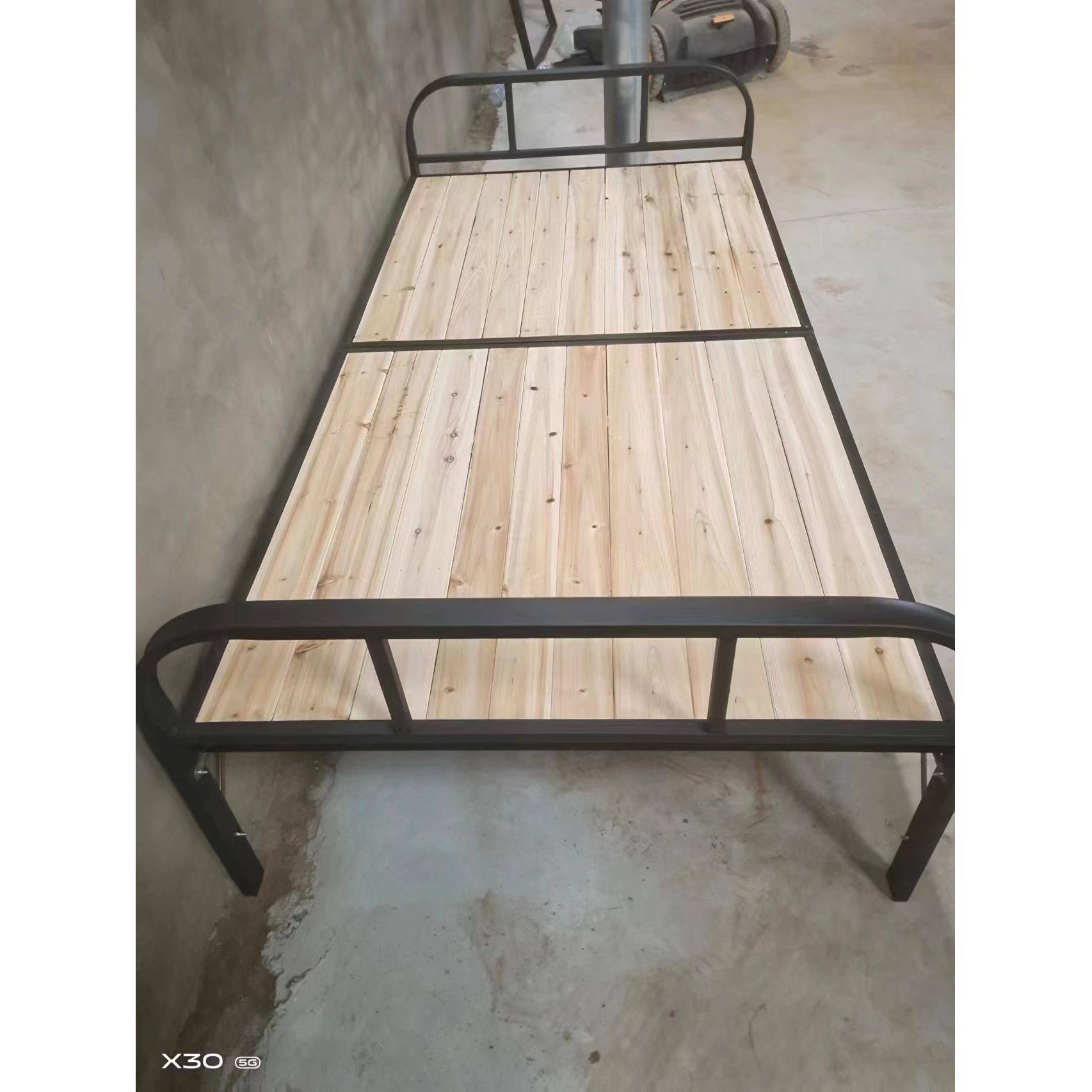 折叠床 竹片折叠床工地床两 叠折折床护LFS陪折叠床简易便携单人