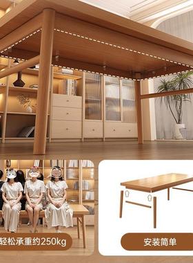 长客厅大书桌实木腿习去SZ015103客化大桌子厅工作台家用电脑桌办