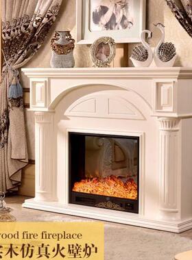 欧式壁炉1G332.2米1.5米壁炉装饰柜芯壁 实电炉炉木假火装饰取暖
