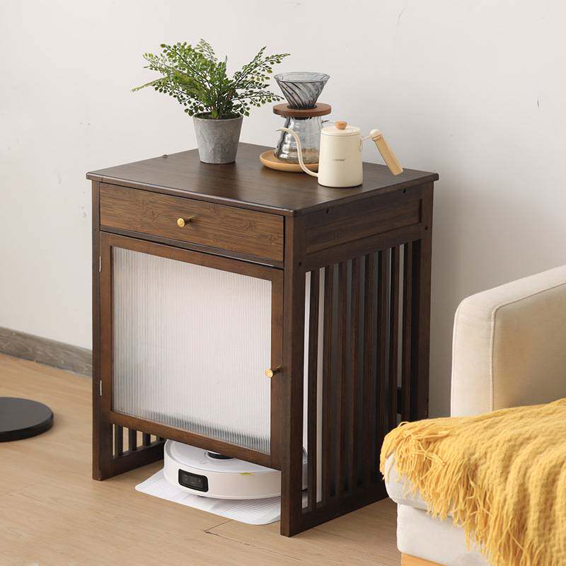 拖地机器人上置物架基站柜云鲸石头扫地机收纳柜电视边柜沙发边几