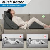 跨境多功能三角老人单人记忆棉支撑垫沙发楔形泡沫反胃倒流靠枕