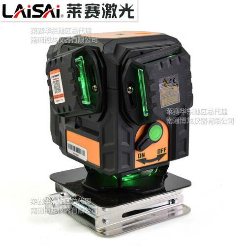 LAiSAi莱赛12线水平仪贴地贴墙LD蓝绿光G6650高精度6毫米抹灰红爆