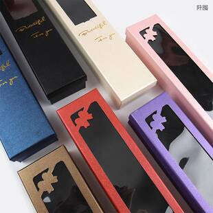 情人节开窗一支单支玫瑰花盒长方形单只鲜花单枝花束包装盒子