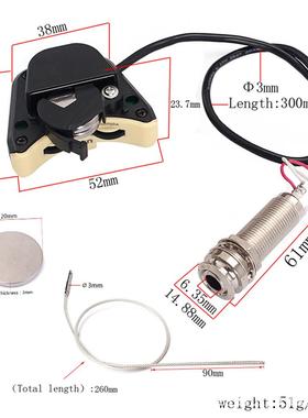 F器配件 他件配 尤克里里乐音孔吉高档拾音器