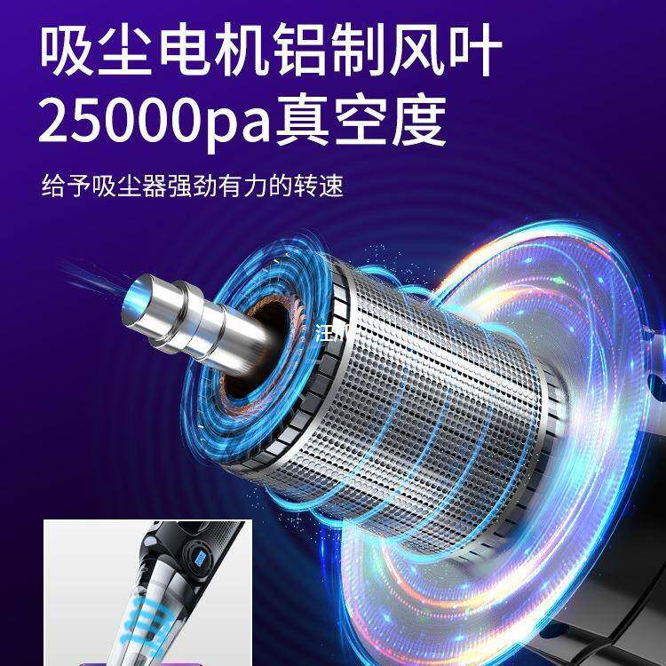 汽车用无线充电车内家两用大吸力四合一车载吸尘器加充气泵一体机