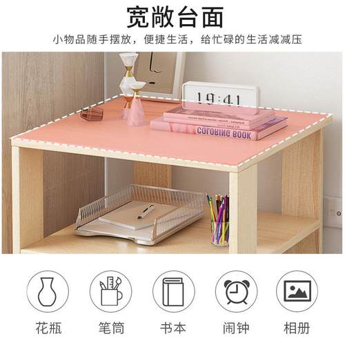 书架落地公桌小打印机架家用物书柜型电脑桌书办桌旁储收纳T0100