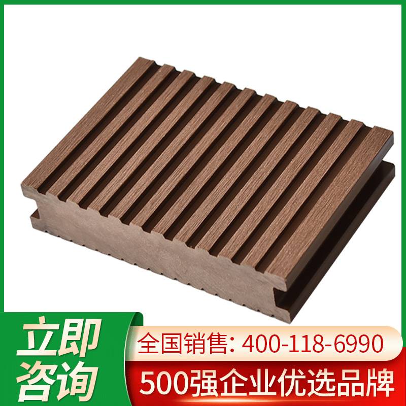 维景绿可户外景观塑木栈道145*30塑木地板泳池平台防腐阻燃生态木