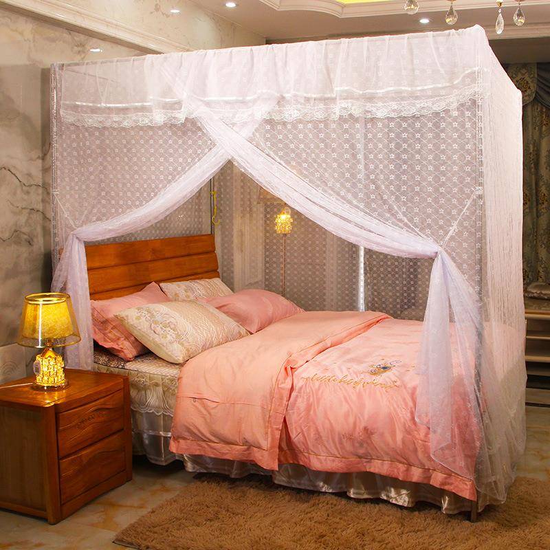 新款帐家用1.8m蚊床12米2.0F96SS957x22落地加厚加密宫廷.蚊帐1..