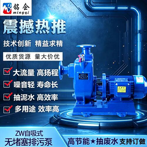 ZW直联式自吸污水泵 污水化粪池自吸泵 管道排污50ZW10-20-2.2KW