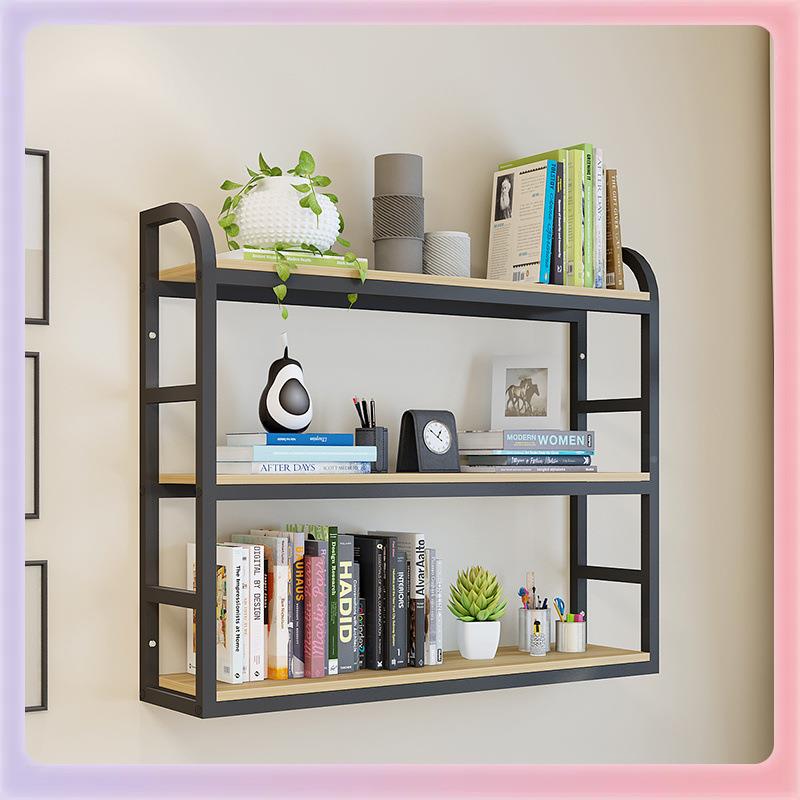 F76S69HHT架UF4墙上书架铁艺壁挂置物架墙用面花家餐厅装饰童隔板