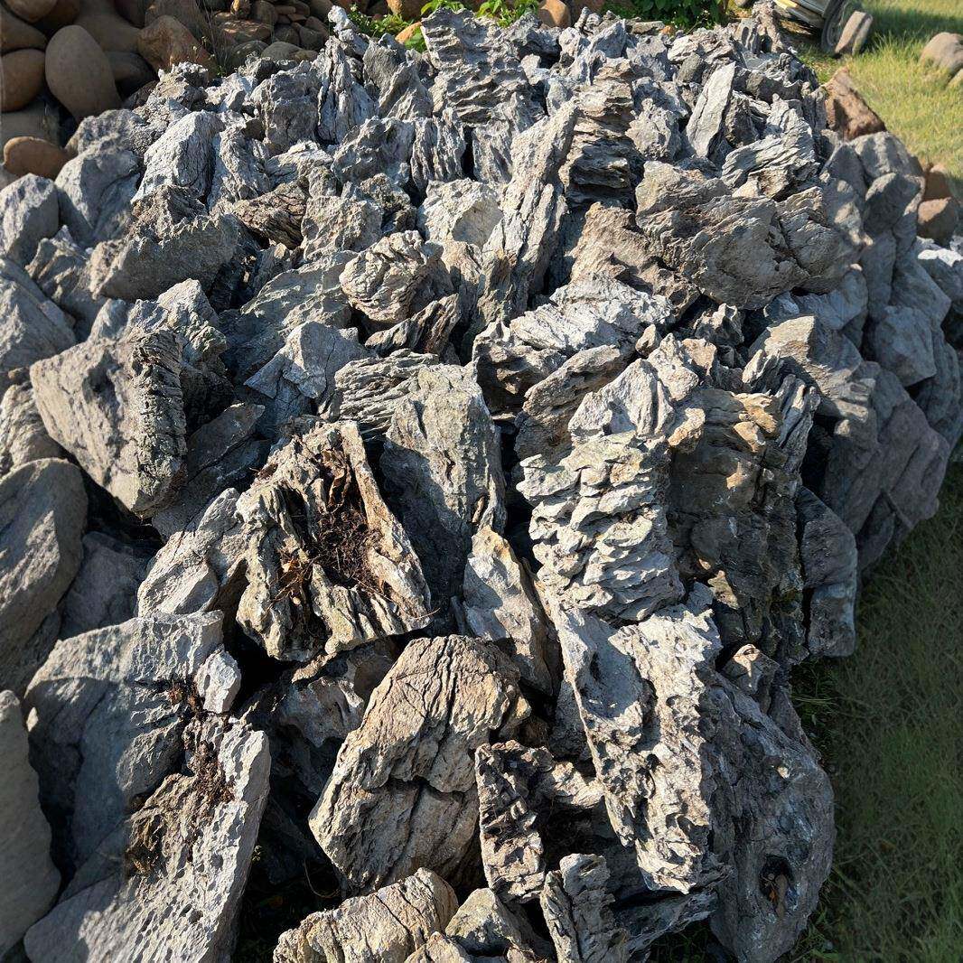 酸洗青龙石精山品假石山鱼缸造景假石摆件天然造景英英石-001石英