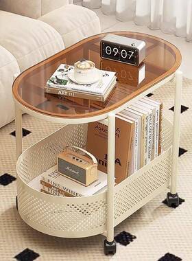 奶油几可风茶边移动户型小客厅沙VPJ发边侧边几简约柜现代收纳小