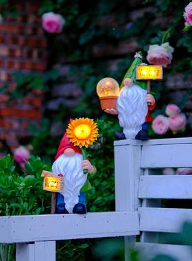 地精太摆件小矮人精灵花园tb-71120庭能院户外甘道夫草装饰阳户外