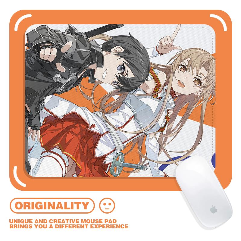 桐人亚丝娜刀剑神域鼠标垫二次元怀旧游戏桌垫加厚护腕防水超耐磨