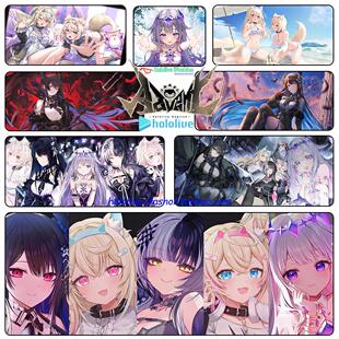 HololiveEN三期生Shiori Bijou Nerissa Fuwawa Moccco锁边鼠标垫