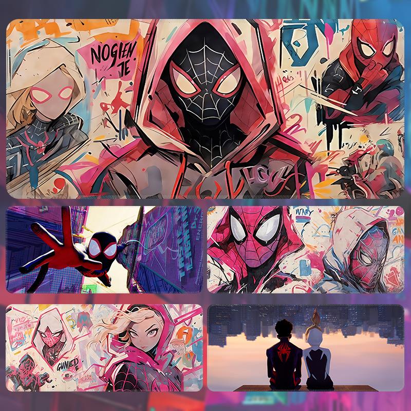 蜘蛛侠鼠标垫超大电竞游戏男生定制耐脏防滑电脑键盘大号键盘桌垫