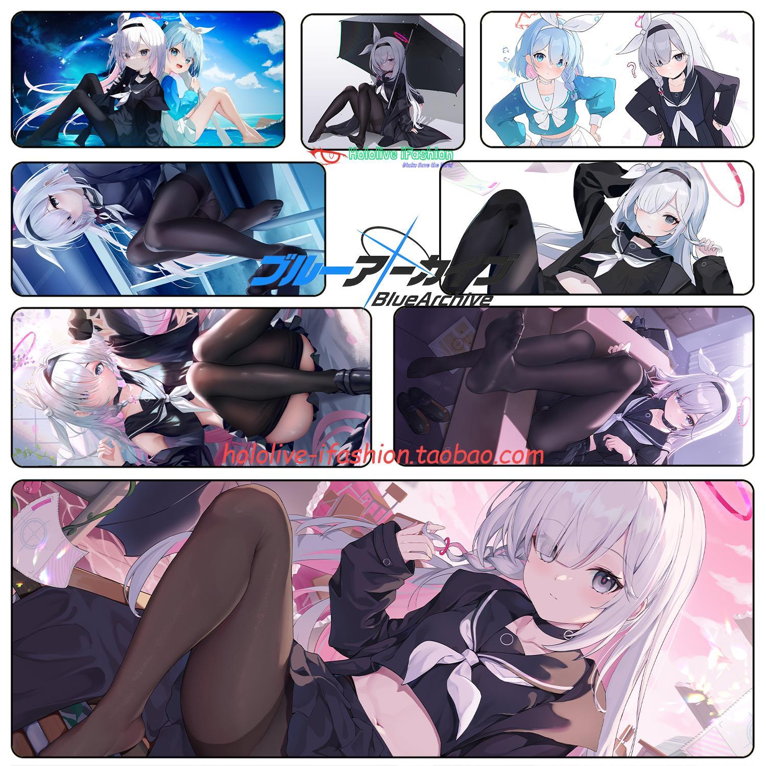 普拉娜 碧蓝档案 黑化阿罗娜 蔚蓝档案 超大锁边鼠标垫键盘垫桌垫