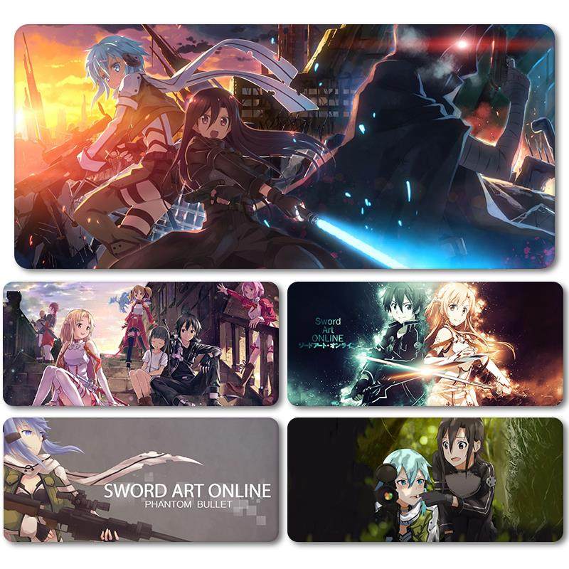 动漫二次元超大鼠标垫刀剑神域护腕电脑桌垫防水防滑办公家用桌垫