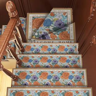 楼梯踏步垫软硅藻泥隔音地垫家用吸水防滑台阶脚垫欧式可定制地毯