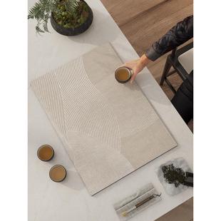 侘寂风茶杯垫吸水茶台桌垫硅藻泥防滑桌面沥水垫隔热防烫茶壶垫布