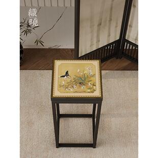 新中式阳台花几花台花架垫子硅藻泥吸水置物架保护茶室垫盆栽桌垫