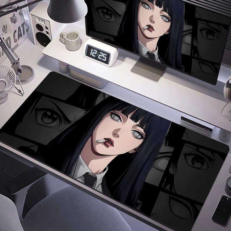 日向雏田滑鼠垫超大号二次元动漫女孩防滑耐脏电脑键盘垫书桌桌垫