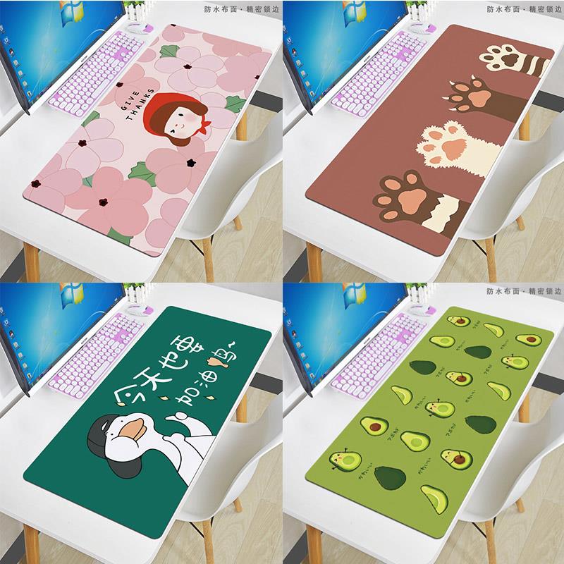 游戏电竞卡通可爱鼠标垫子超大号电脑桌垫加厚办公定制家用防水